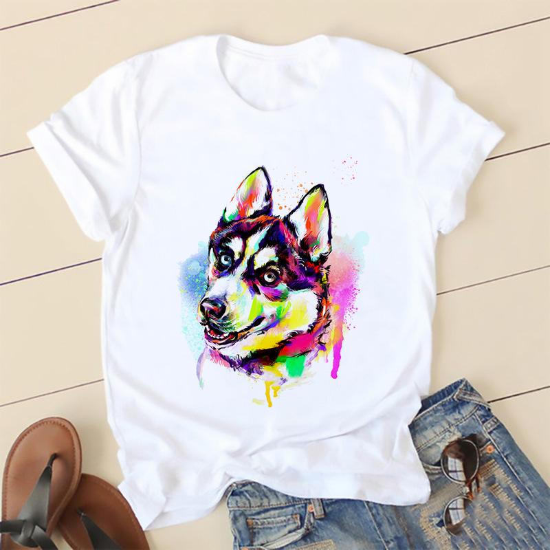 

Women Stylish T Shirt Short-Sleeve White Tops Printed Summer Tee Basic Lady T-Shirt Female T-Shirt Kawaii Cloth New Arrival 2023 L білий