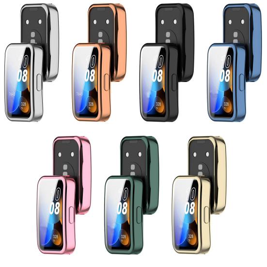 Soft Protective Cover for Huawei Band 8 Full Screen Protector Scratch Drop Protection Easy Access Ports