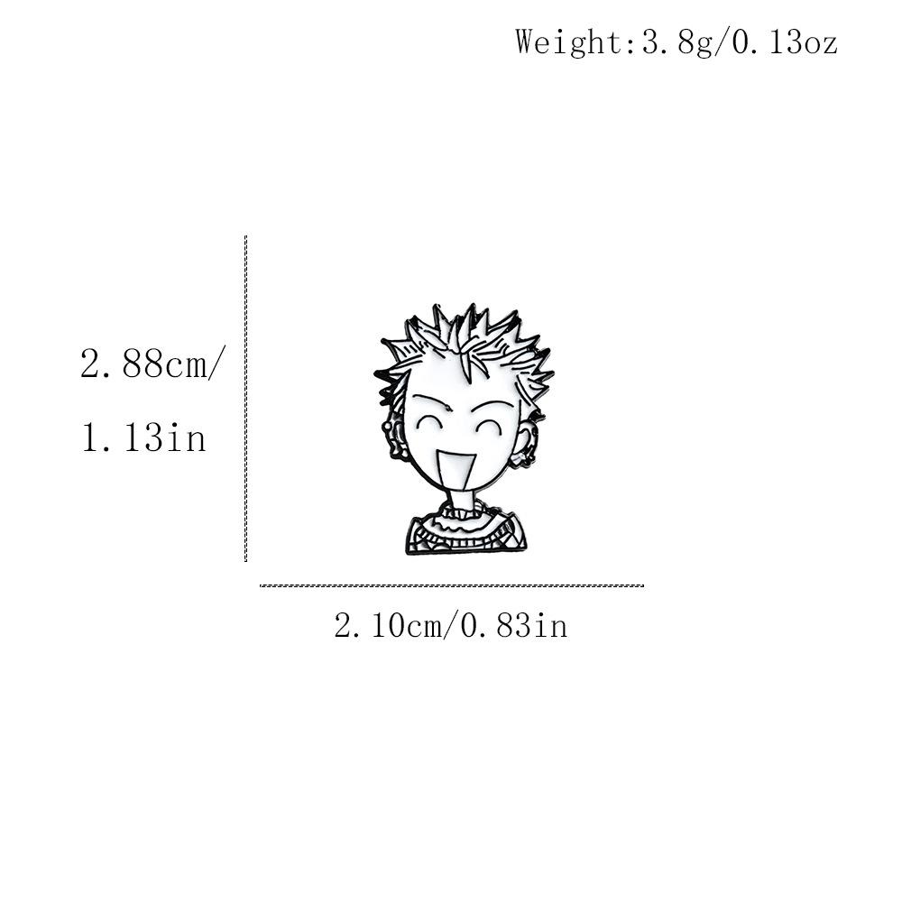 Emaille-Anstecknadel mit Cartoon-Figur - Metallabzeichen für Taschen & Kleidung