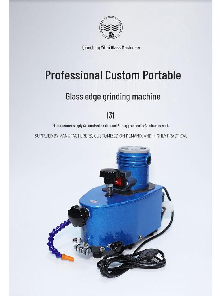 Portable Glass Handheld Edging Machine for Rounding Corners and Grinding Inner Holes