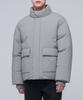 Out Pocket Down Short Padded Jacket [Light Gray]