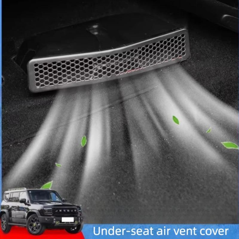 For Chery Jetour Traveler T2 2023‑2026 Under‑Seat Air Vent Dust‑Proof Protector Cover Interior Upgrade Car Mod Accessories