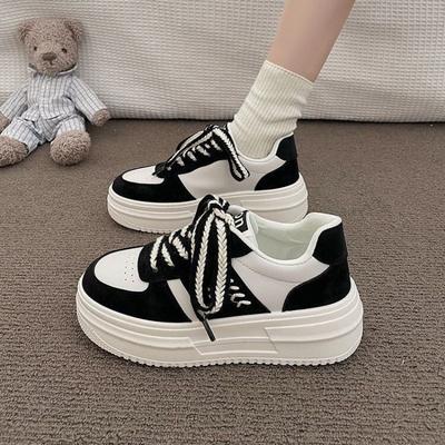 2025 Scarpe Sportive Casual da Donna Scarpe Piatte con Zeppa Muffin Scarpe Firmate Semplici Traspiranti con Lacci Scarpe da Corsa Tennis Donna