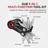 Strumento Multifunzione 9-in-1 per Riparazione Bicicletta Kit Chiavi per Manutenzione Ciclismo Strumento per Mountain Bike e Bici da Strada