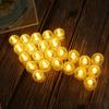 6Pcs/Set Electronic Candles Without Smoke No Heat Transparent Night Illumination Festive Ambiance Glowing Tea Wax for Party