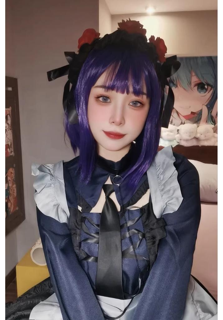 אנימה My Dress Up Darling מרין קיטגאווה תחפושת קוספליי משרתת שמלת קוספליי ליל כל הקדושים קיטגאווה מרין קורואה שיזוקו סט מלא