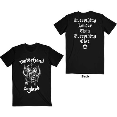Motörhead England Classic Logo Official Merchandise T-Shirt M/L/XL/2XL New-