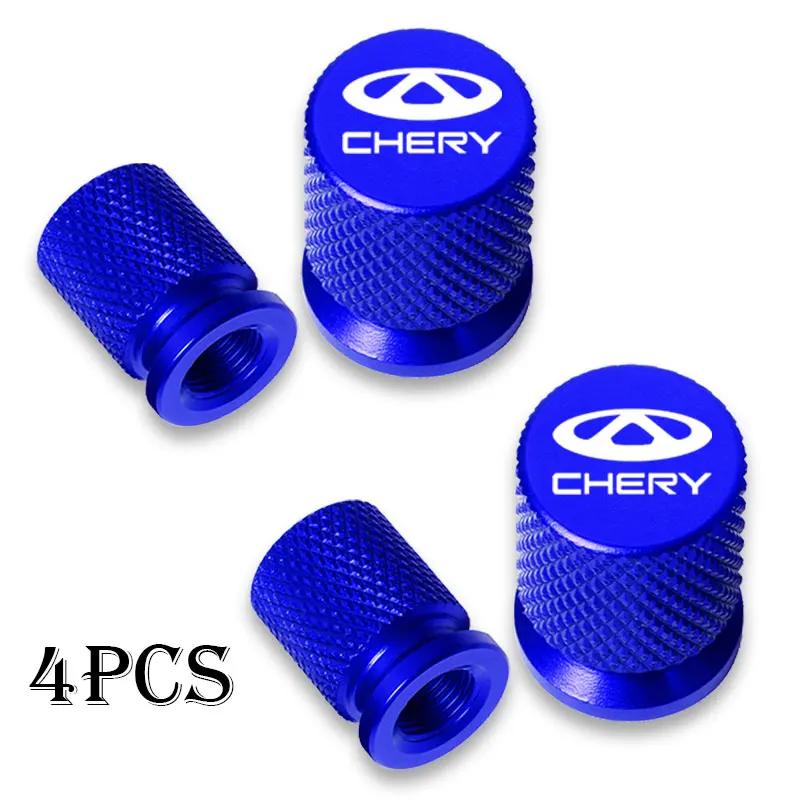 For Chery Tiggo 8 7 6 4 3 5x Pro Arrizo Omoda 5 FX Fulwin Face QQ Accessories 4Pcs Car Wheel Tire Valve Caps Airdust Covers l666