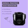 Reishunger Basis Rice Cooker with Ceramic Coating, Black (533-RK-Black-KER)