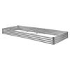 Metal Raised Garden Bed, 3.6 x 1.2 x 0.3 m Outdoor Galvalume Planter Garden Box, Open Bottom Design, Large Planter Raised Bed for Growing Vegetables,