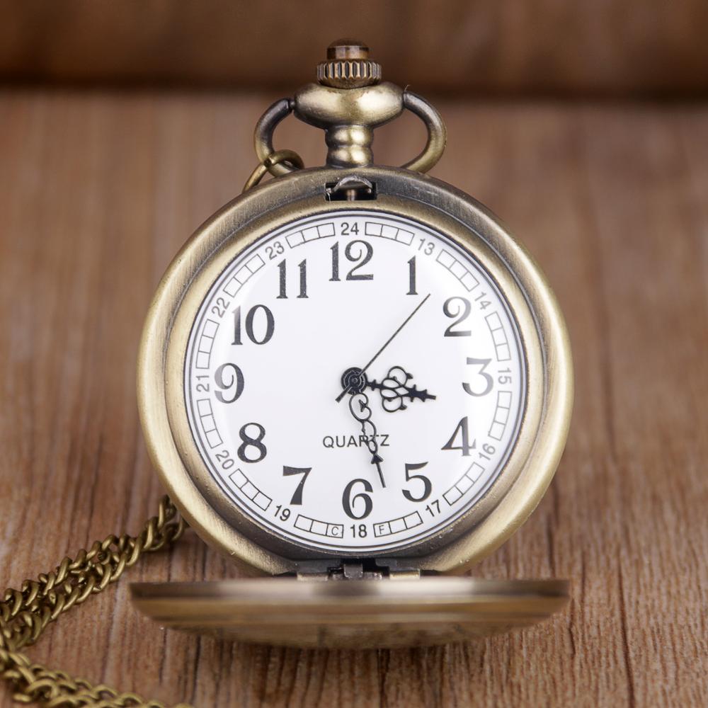 Retro Clock Sickle Icon Men's Pocket Watch Male Quartz Watches Vintage Pendant with Chain Gift man