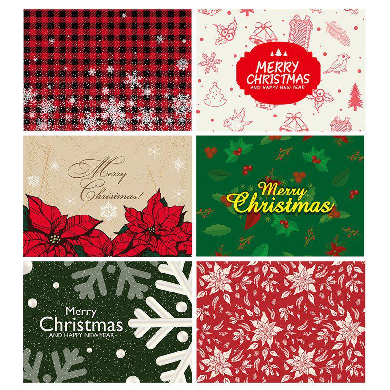 Christmas Imitation Linen Placemat - Heat Insulating Napkin for Western Cuisine Decor