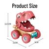 Cross-Border Cute Dinosaur Pull-Back Toy Car for Kids - Press-and-Go Inertia Vehicle