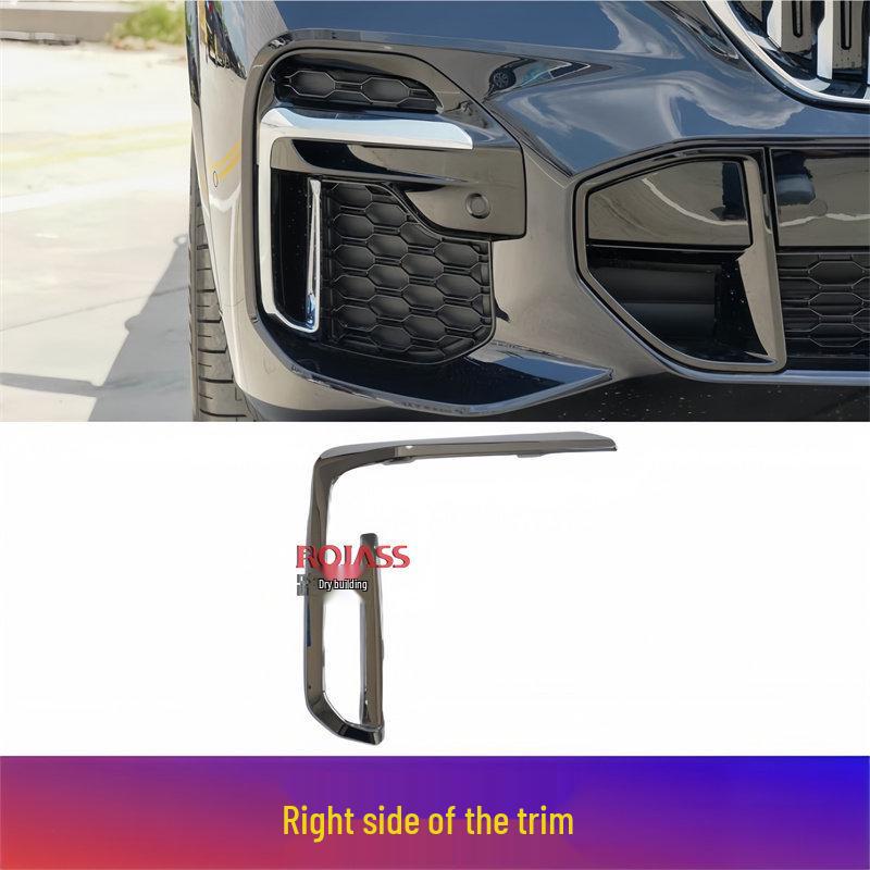 BMW X5 Front Bumper Grille Chrome Fog Light Air Vent Cover Trim