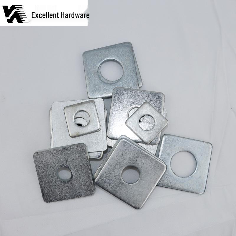 Galvanized Thickened Iron Square Flat Washer with Hole