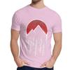 Man S O Neck Twin Peaks Red Pine Tree Moon Short Sleeve Arrival For