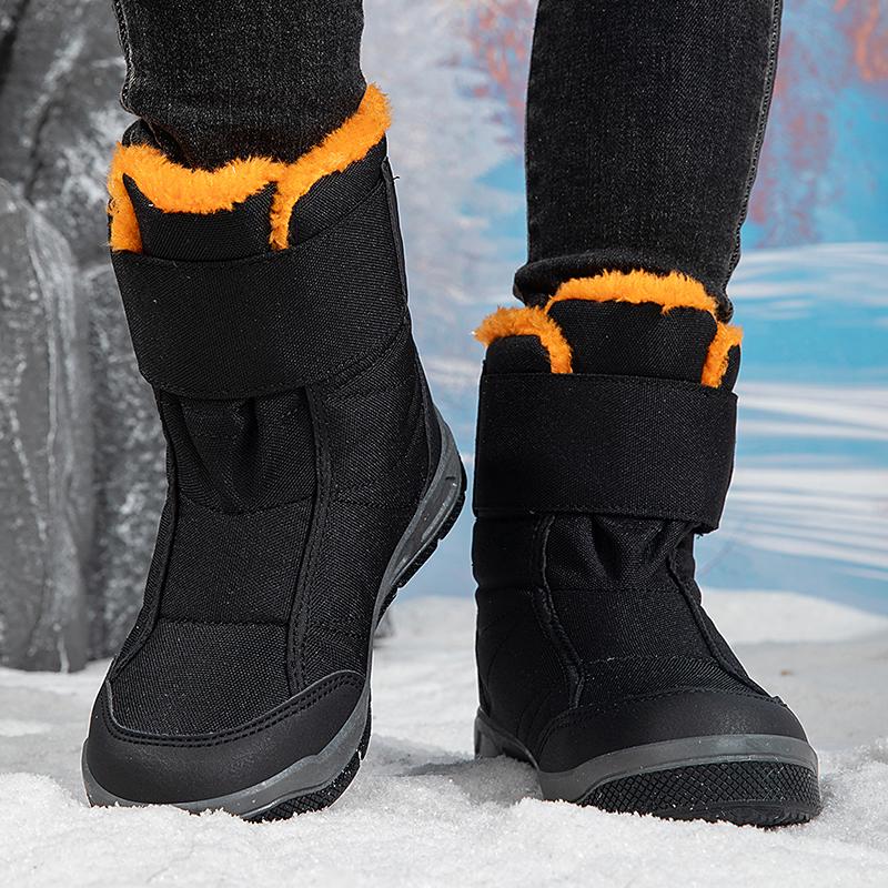 Winter Children's Snow Boots Waterproof Cotton Shoes Thick Warm Non-slip Boots In The Tube Casual Kids High-top Boots