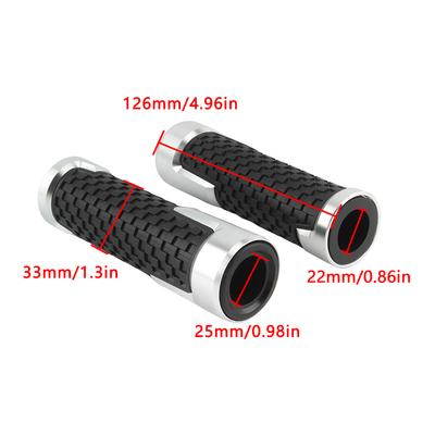 7/8" 22mm Motorcycle Handle Grips CNC Aluminum For Vespa Yamaha Honda Suzuki Kawasaki Universal Handlebar Scooter Tuning Parts