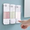 3-in-1 Shampoo and Conditioner Dispenser Wall-Mounted Shower Soap Dispenser Conditioner & Body Wash Dispenser for Bathroom Hotel