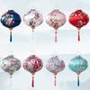 12 Inch Flower Printed Hanging Cloth Lantern Chinese Spring Festival Home Bedroom Decor Wedding Party Outdoor Lantern Ornaments