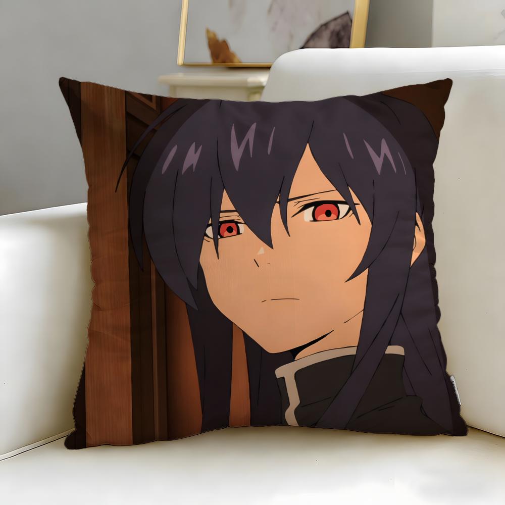 isekai anime Sentenced to Be a Hero Cushion Cover Soft  EasyWash Pillow Case  Versatile for Couch Bed Travel and Office