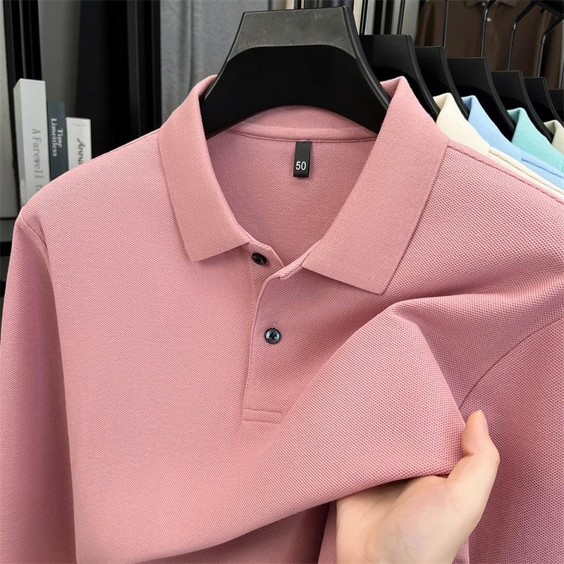STORN 100% Pure Cotton High-quality Men's Long Sleeve Polo Shirt Autumn Fashion Simple Original Design Luxurious Golf T-shirt