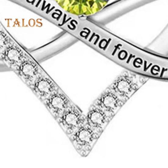 Heart Necklace for Women Romantic I Love You Forever Cubic Zirconia Heart Pendant Necklace for Valentine's Day Anniversary Gift