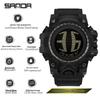 Sanda Multifunctional Waterproof Luminous Electronic Watch for Students – Unisex with Raise Hand Light Feature.