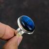 Blue Fire Labradorite Ring Gemstone Handmade Jewelry 925 Sterling Silver Ring Adjustable Ring Latest Design Ring Gift For Him Silver Jewelry
