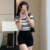 Black Tight-fitting A-shaped Hot Pants, Summertime Latest Large-size High-waisted Shorts