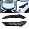Universeller Auto Motorhaube Lufteinlass Panel Aufkleber Dekorative Auto Exterieur Zubehör für AutoSchwarz