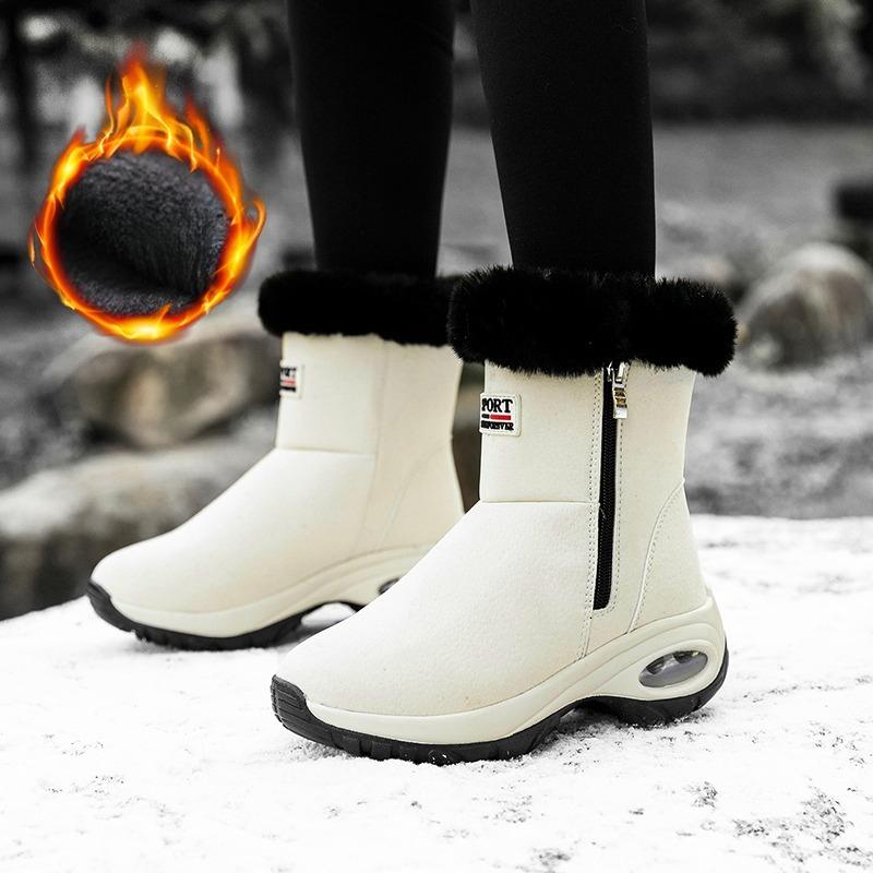 Winter Snow Boots Women Outdoor Warm Soft Plush High Top Ankle Boots Women Durable Thick-soled Casual Shoes Women