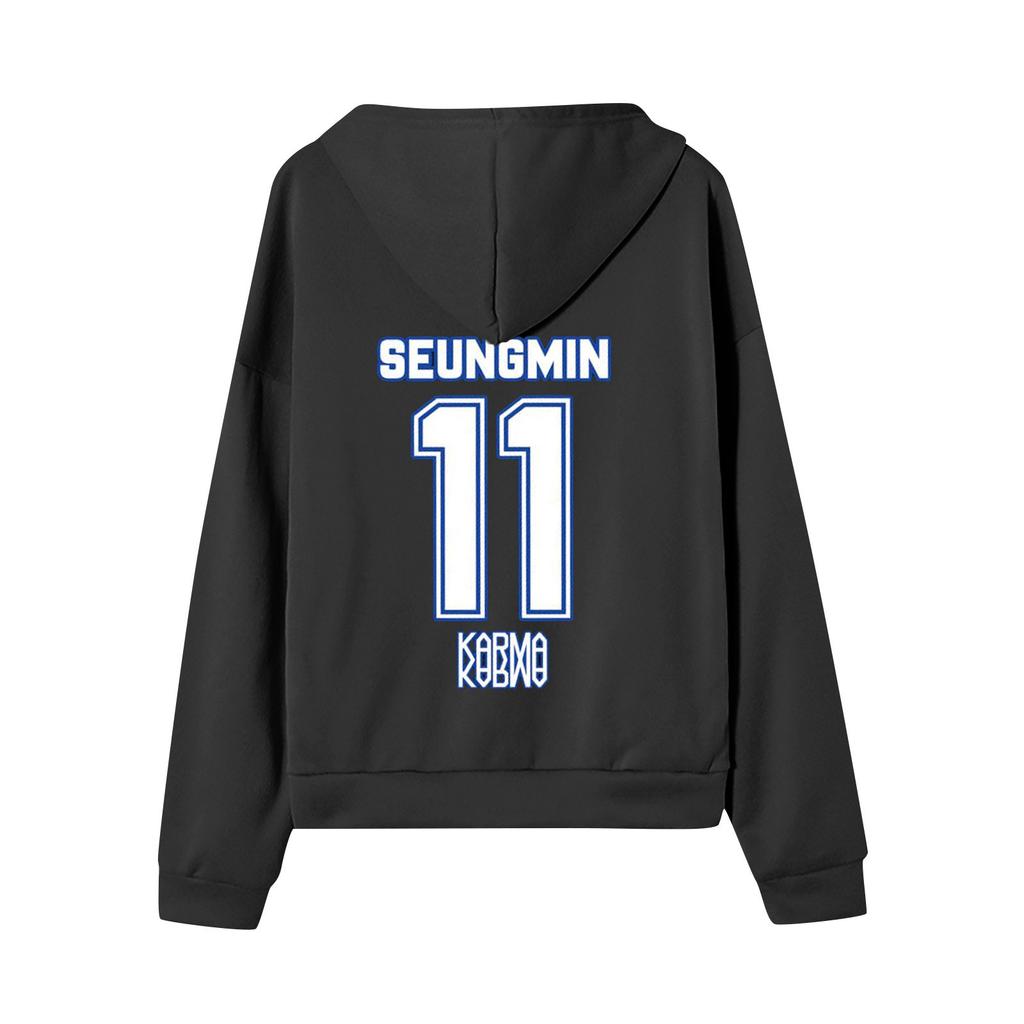 Women's Casual Fashion Printed Long Sleeve Zipper Hooded Sweatshirt