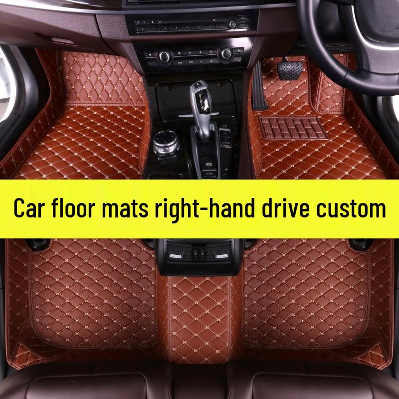 Right-Hand Drive Double-Layer Thickened Floor Mats for Cars - Hong Kong & Australian Versions