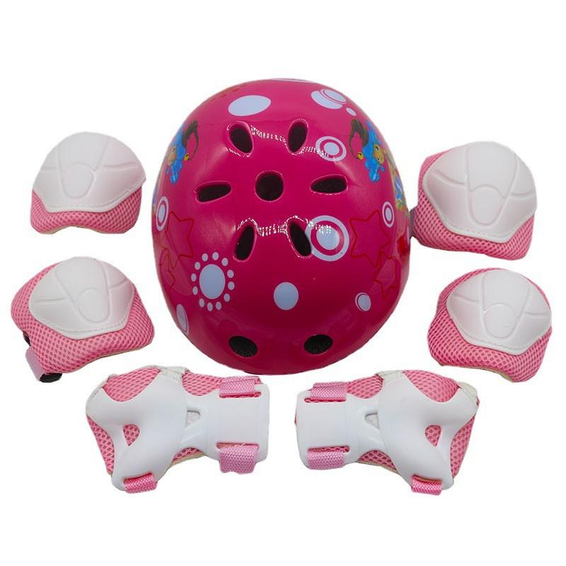 Kids Skateboard Roller Skating Balance Bike Safety Helmet Protective Gear Set Outdoor Cycling