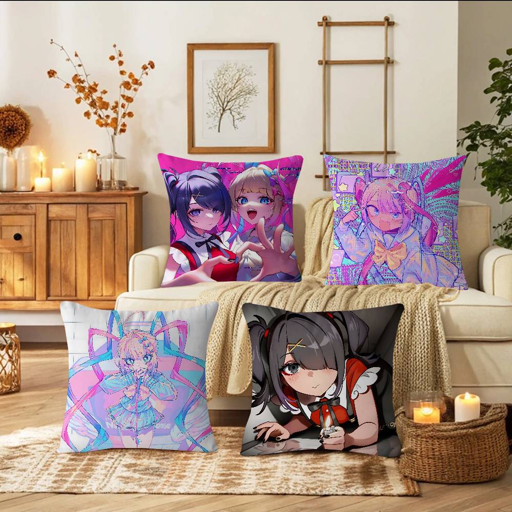 Needy Girl Overdose Game Pillow Gift Home Office Decoration Bedroom Sofa Car Cushion Cover Case 45x45