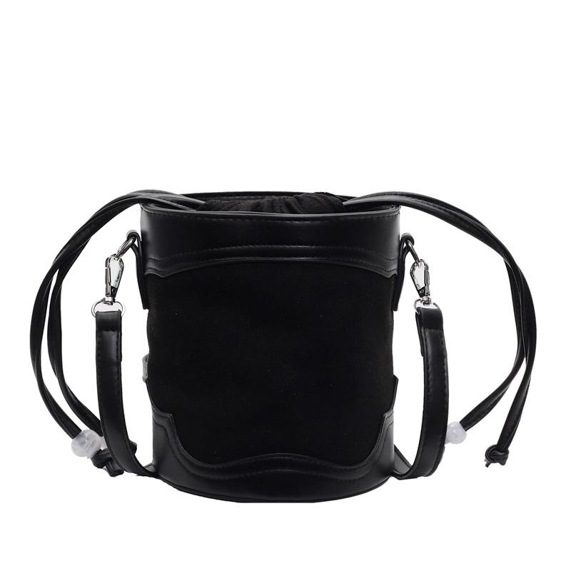 Textured Matte Bag Women's Spring Summer New Retro Shoulder Messenger Bag Fashion Casual Portable Bucket Bag