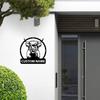 Metal Wall Art Highland Cow Farmhouse Decor Vintage Countryside Sign Gift