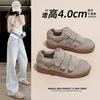 Dexun shoes women's spring new thick-soled heightening versatile breathable spring and autumn single shoes Internet celebrity casual sports shoes