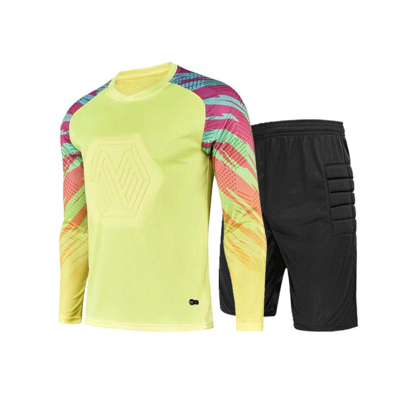 Anti-collision Goalkeeper Training Set: Long Sleeve Football Uniform for Adults and Children