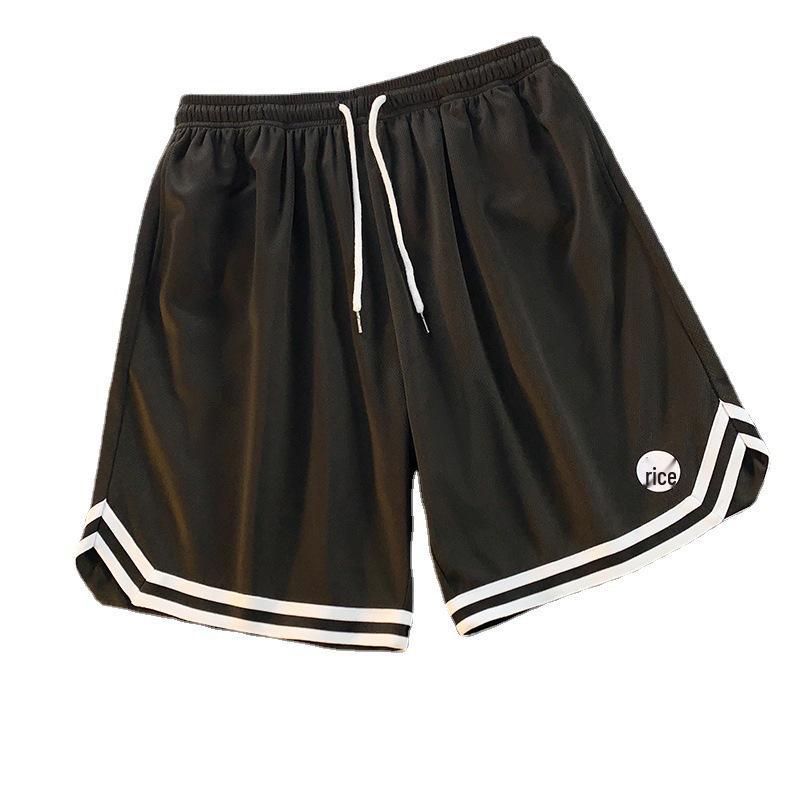 Men's Quick-Dry Ice Silk Basketball Shorts - Casual, Lightweight, Versatile Five-Point Pants