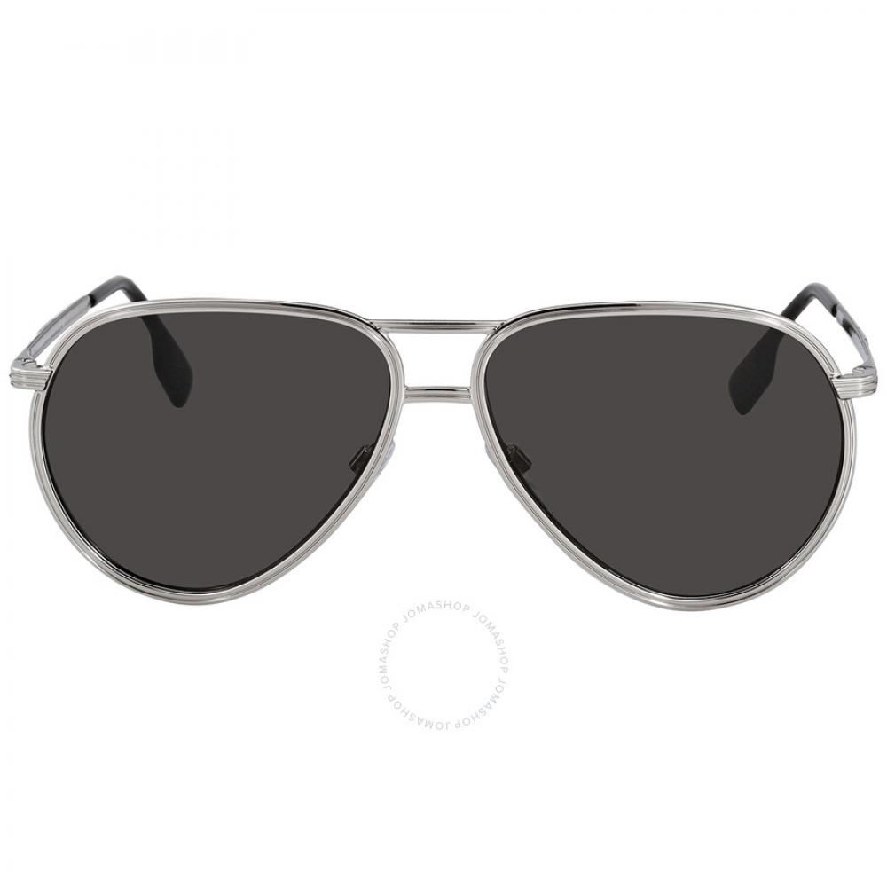 

Burberry Scott Dark Grey Pilot Men s Sunglasses BE3135 100587 59