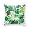 Polyester Decorative Throw Pillows Case Tropical Green Plants Palm Sofa Cushion Cover For Home Living Room Decoration