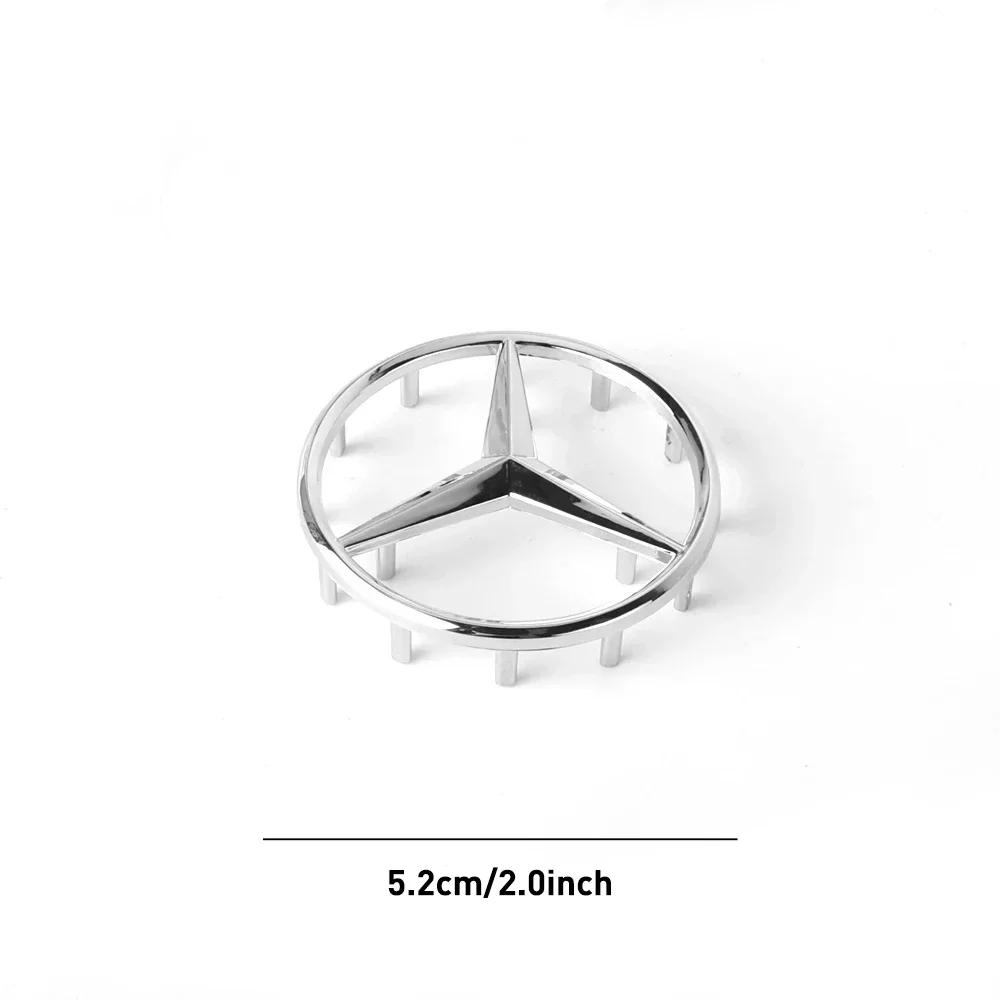 Car Sticker For Mercedes Benz 52/58mm ABS Car Steering Wheel Logo Badge Emblem Styling Accessories for Mercedes Benz AMG W212 W2