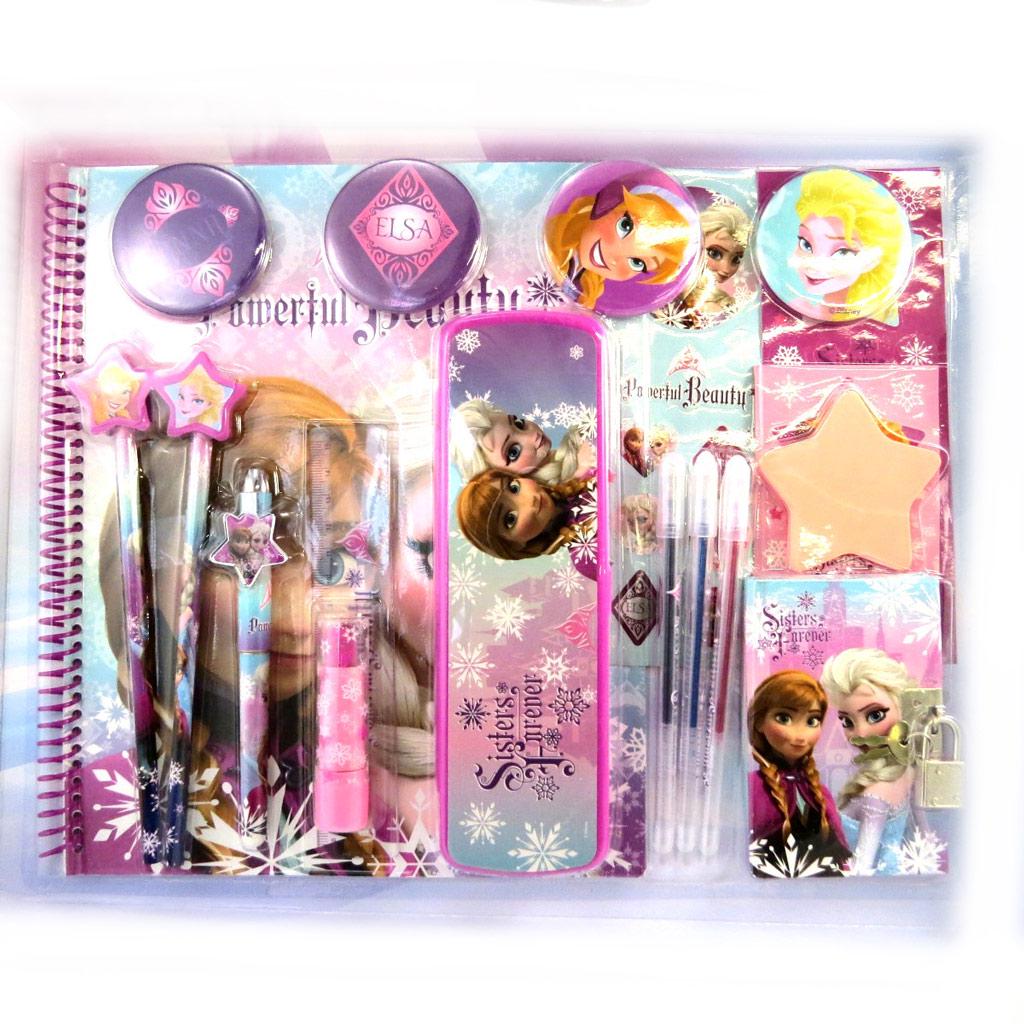 Die Eiskönigin [M3047] - XXL-Schreibwarenset 'Frozen - Die Eiskönigin' lila (19 Teile)