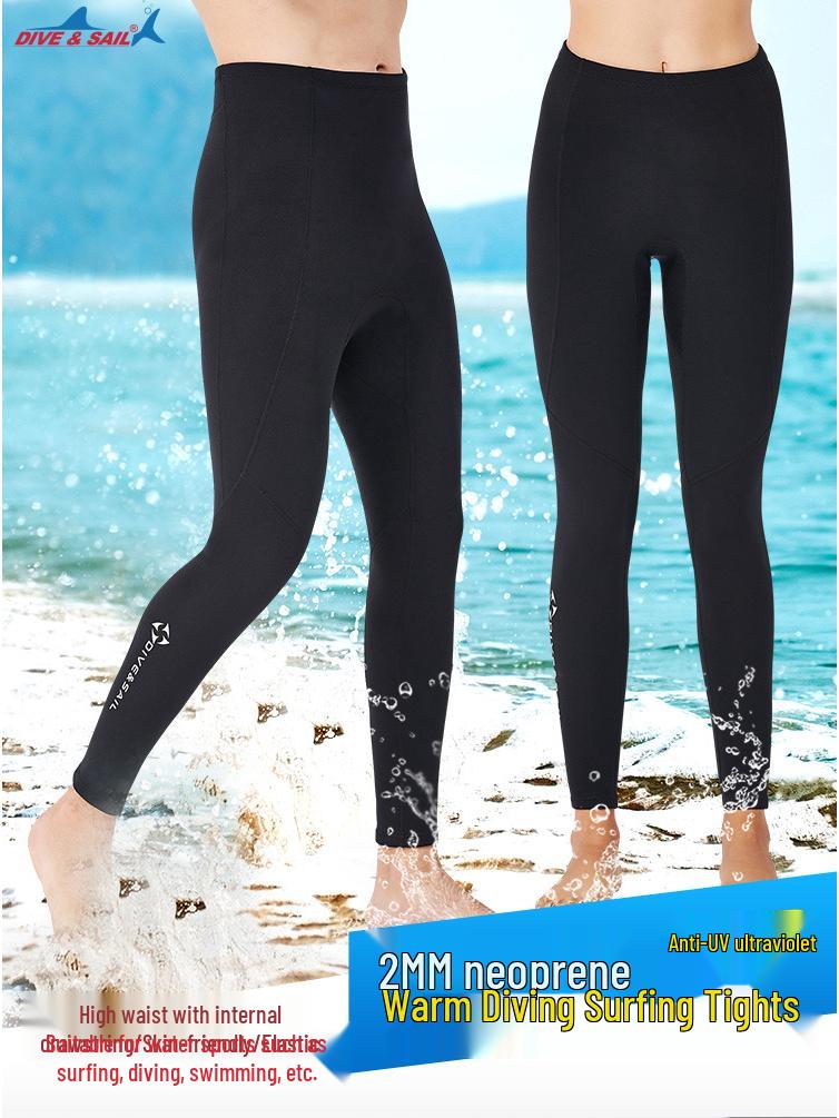 New 2MM Split Diving Pants: Cold-Proof, Warm Swimwear for Men’s and Women’s Snorkeling, Surfing, and Sailing