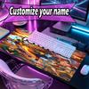Custom Name Personalized One Piece Pattern Mousepad, Laptop PC Desk Mat, Decorative Desk Mat for Home Keyboard Pad Gift