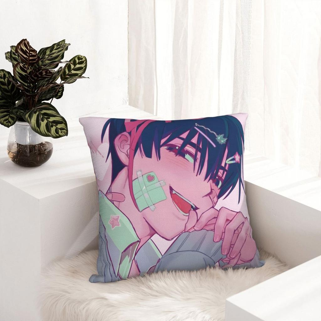 Alien Stage Anime Kissenbezug Druck Polyester Kissenbezug Geschenk Dekokissenbezug Bezug Auto Reißverschluss 45*45cm