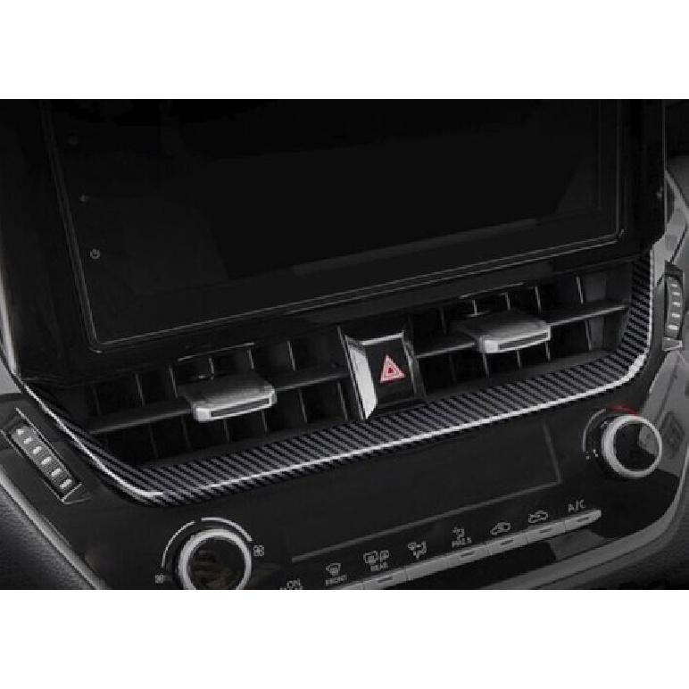 Carbon Fiber Navigation Panel Trim Central Console For Toyota Corolla Cross