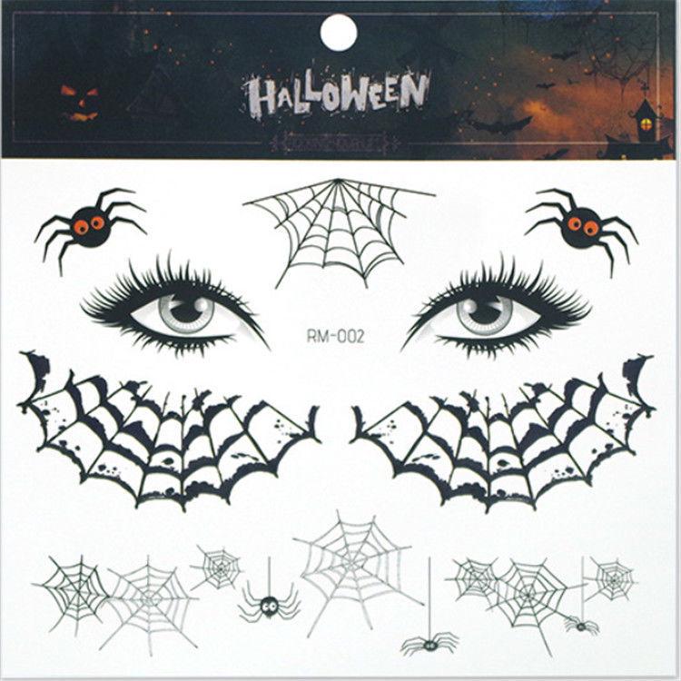 

Водонепроницаемые наклейки-татуировки на Хэллоуин для детей: Милые дизайны тыкв, привидений и черепов Default